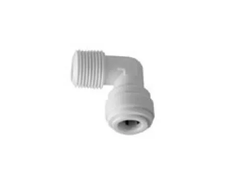Quick 4044 Fittings Dirsek - 6 mm Bir Tarafı Dişli Diğer Tarafı Geçmeli Dirsek