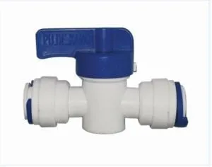 Manuel Autoflush Vanası QF 3/8” T - 3/8” T Tezgâh Altı By- Pass Vanası, 3/8” Quick Bağlantılı